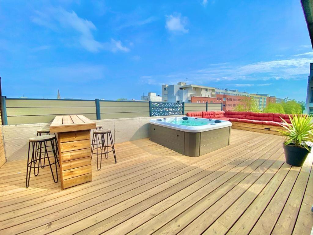 Exceptionnel ! T3 De Standing - Rooftop - Jacuzzi Lägenhet Lorient Exteriör bild